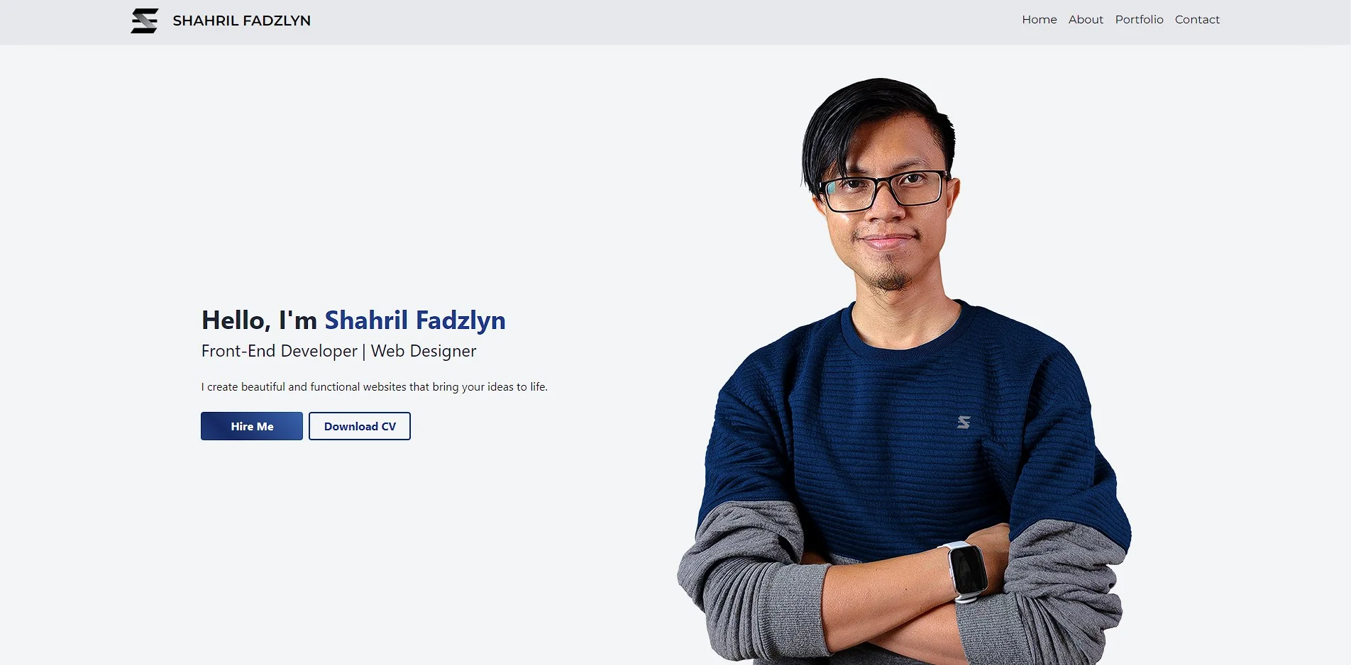 Portfolio Website Preview
